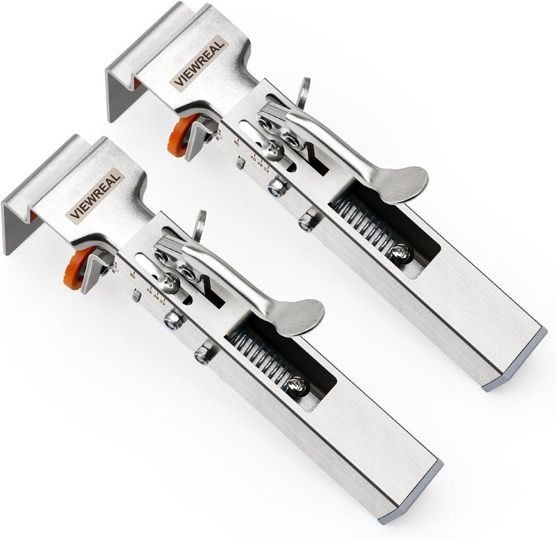 ViewReal Quick-Install Drawer Front Installation Clamps,Efficient Cabinet Drawer Clamps Setup with Easy,2Pk Universal Fit Labor-Saving Adjustable Drawer Fixing Clips - Image 1